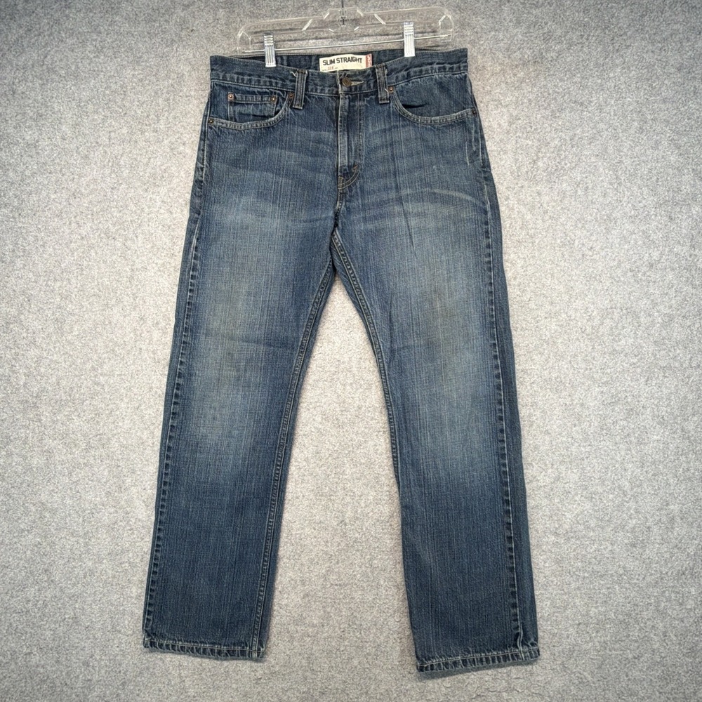 Vintage Levi's 514 Jeans Size 33x30 Mens Slim Straight Blue Y2K